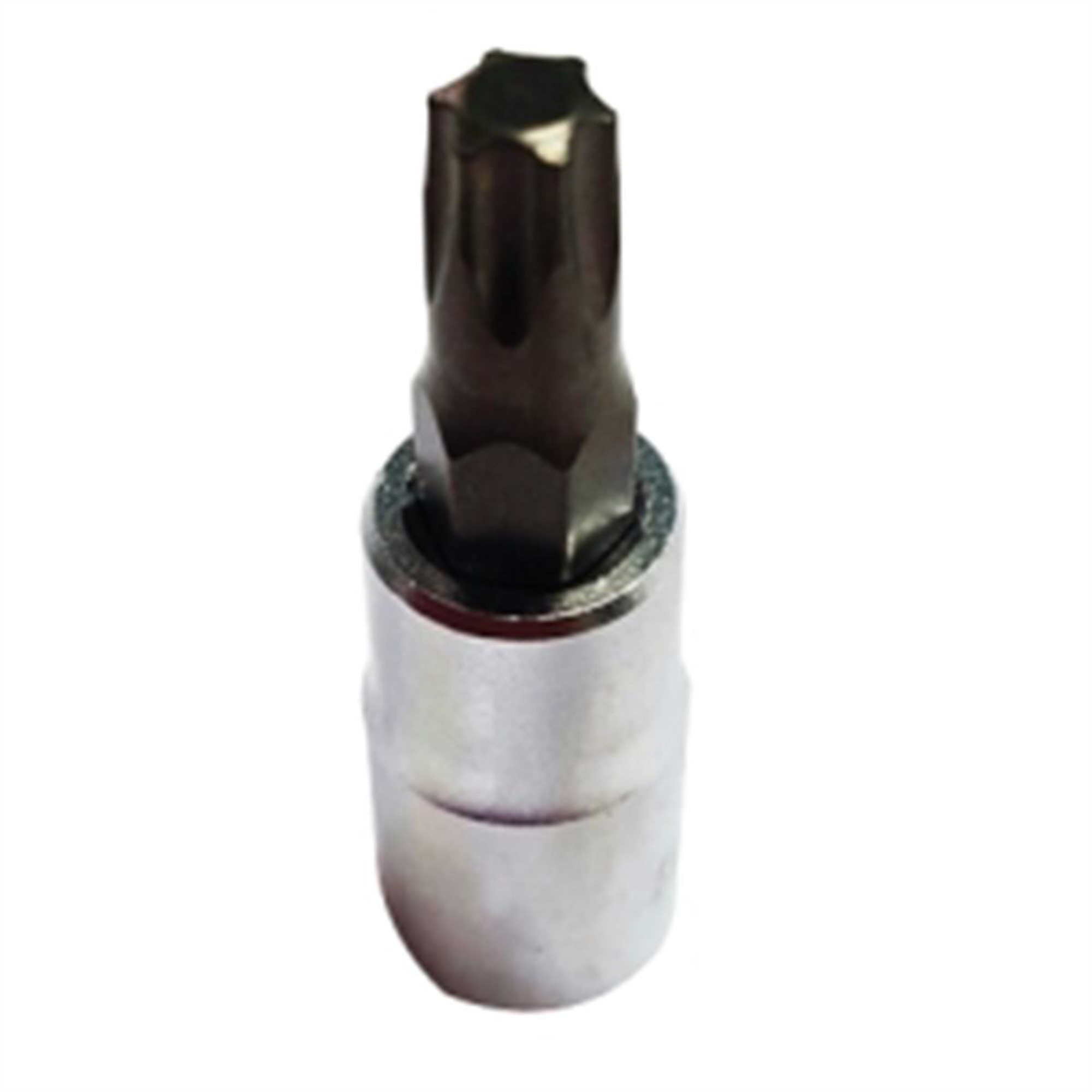 VIM Tools Torx Bit — T15, Satin Chrome, 1/4in. Square Drive, Gun Metal Gray, Model# VIMPFS4T15
